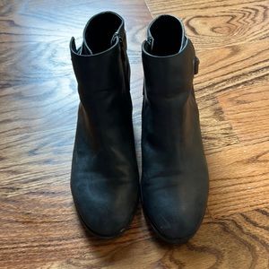 ALDO black matte booties, size 9